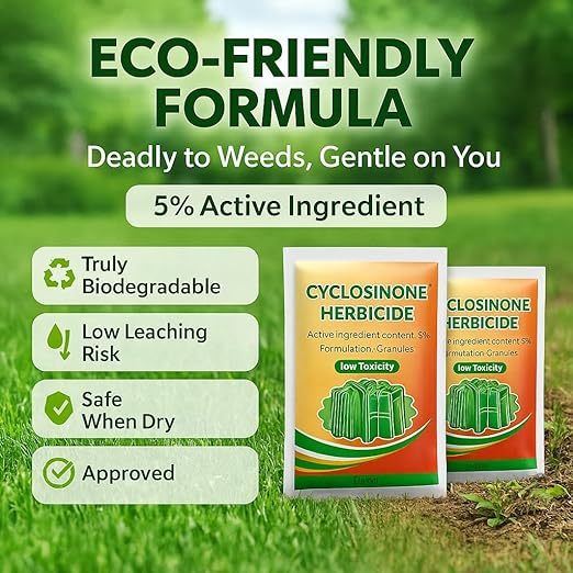 AI Cyclosinone Herbicide Granules and growth supplements(pack of 2)