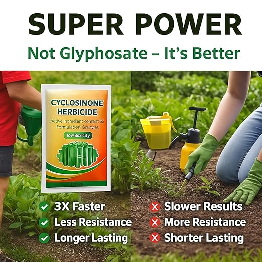 AI Cyclosinone Herbicide Granules and growth supplements(pack of 2)